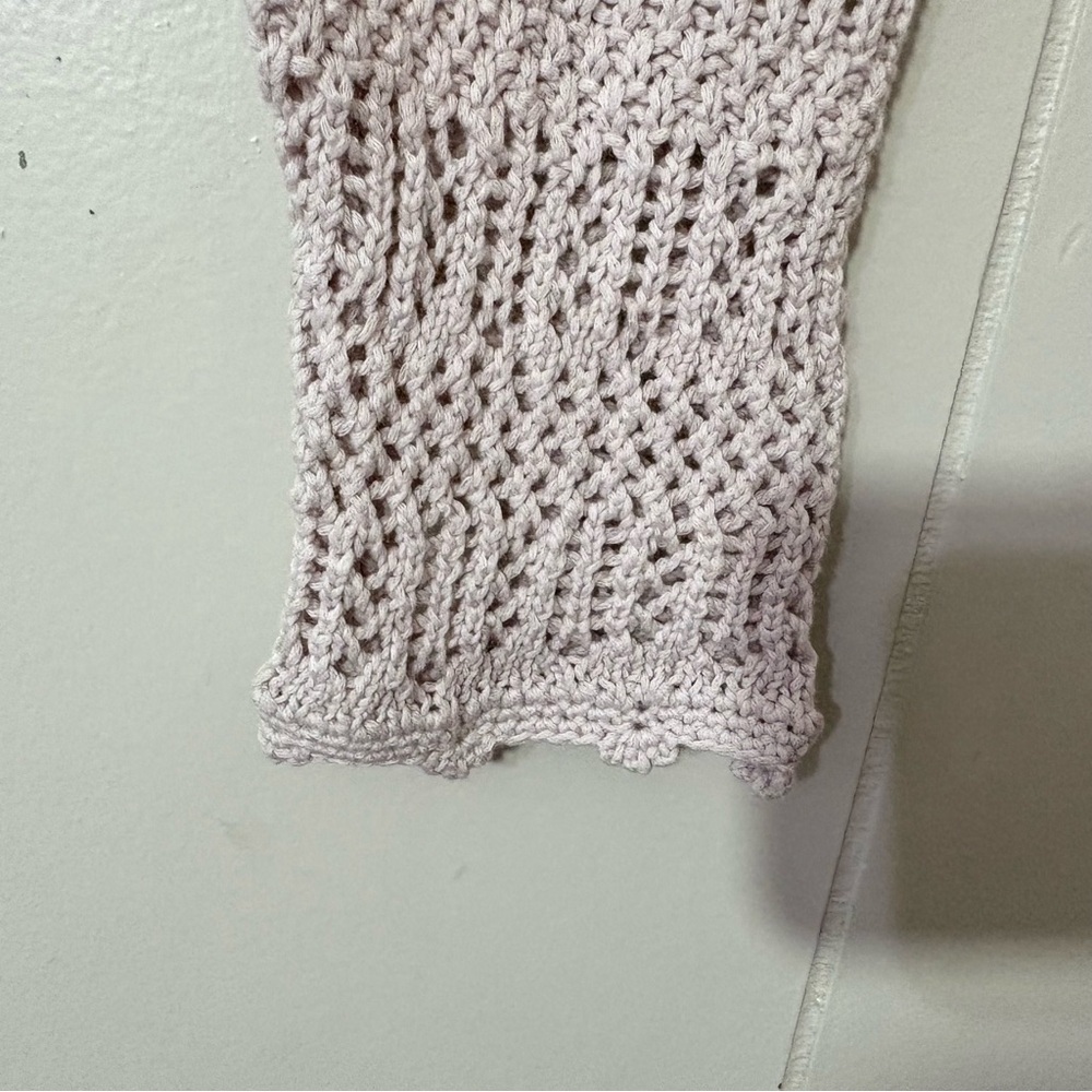 Aritzia Wilfred Splendour Cardigan 100% Open Knit Size 2XS Purple/grayish color - Picture 4 of 12